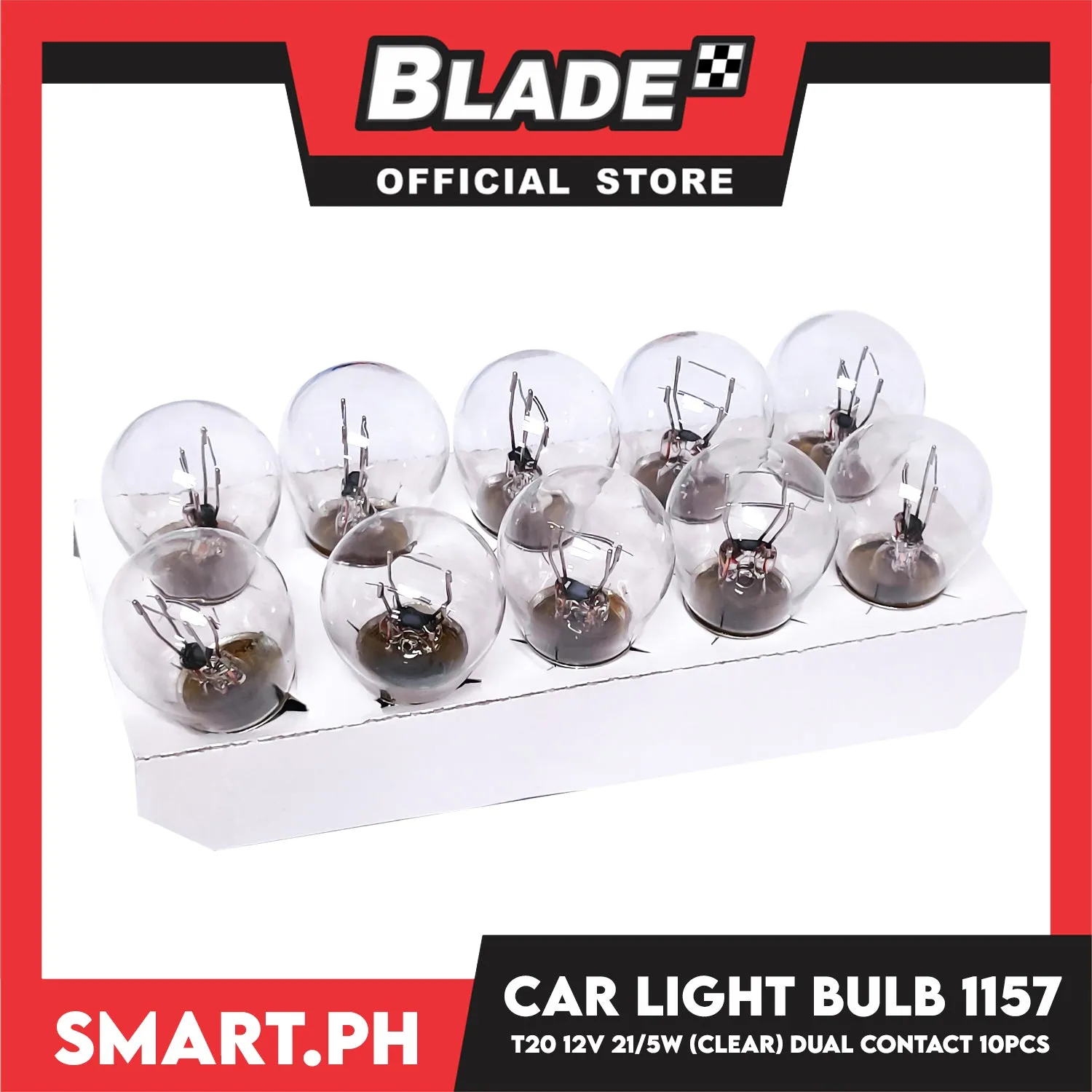 10pcs Halogen Perfect Bulb Car Light Bulb 1157 T20 12V 21-5W (Clear Copper  Base) Dual Contact, Car Light Indicator Reversing Light Bulb Stop Light Rear Turn Signal