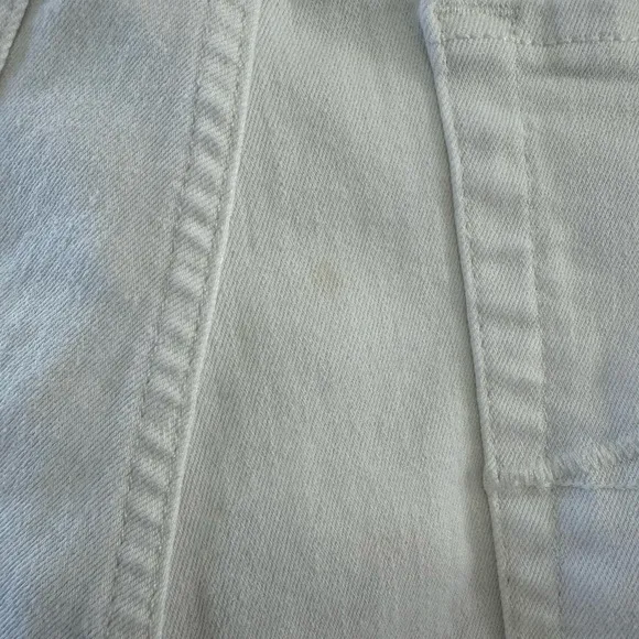 7 For All Mankind 7 FAM White Denim Cut Off Shorts size 31 10