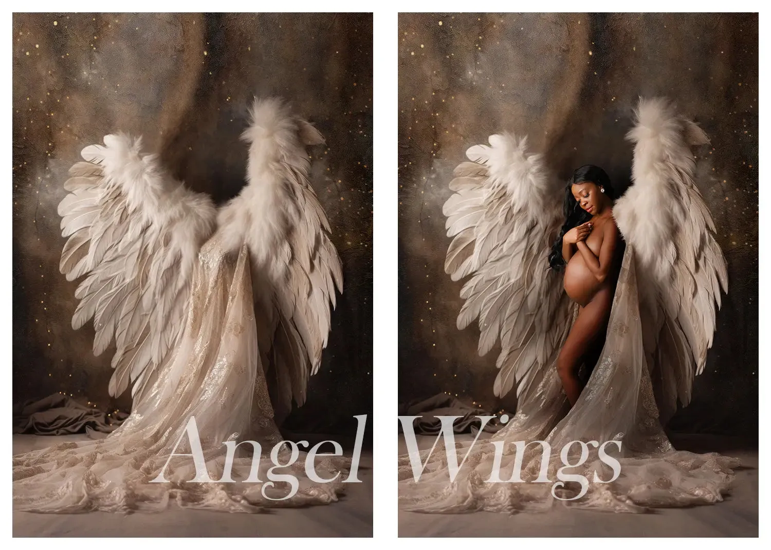 Angel Wings "Chic" Digital Background