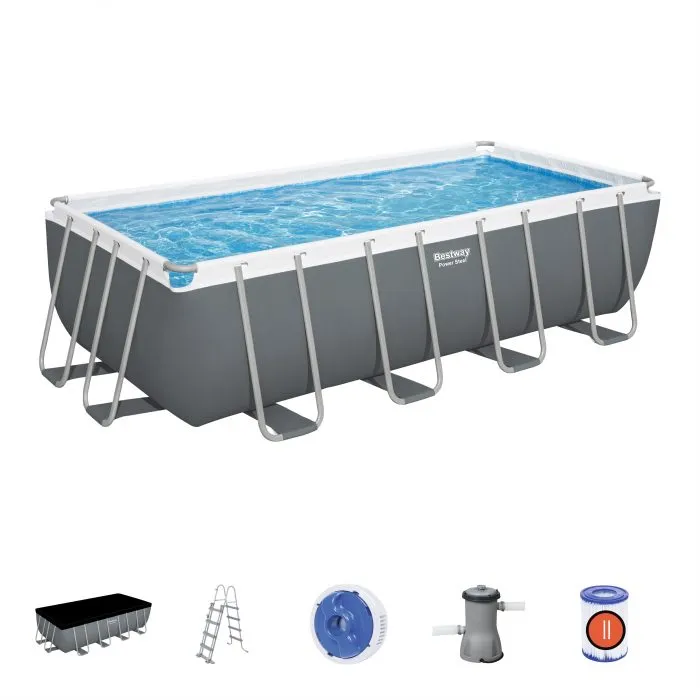 Bestway 16' X 8' X 48"/4.88M X 2.44M X 1.22M Rectangular Pool Set