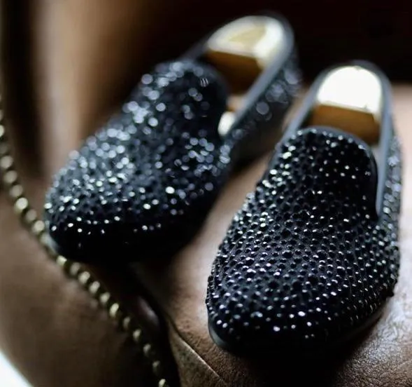 Brand New 2020 Mens Fashion Wedding Rivet Leather Moccasins for Men High Quality Slip On Flats Loafers