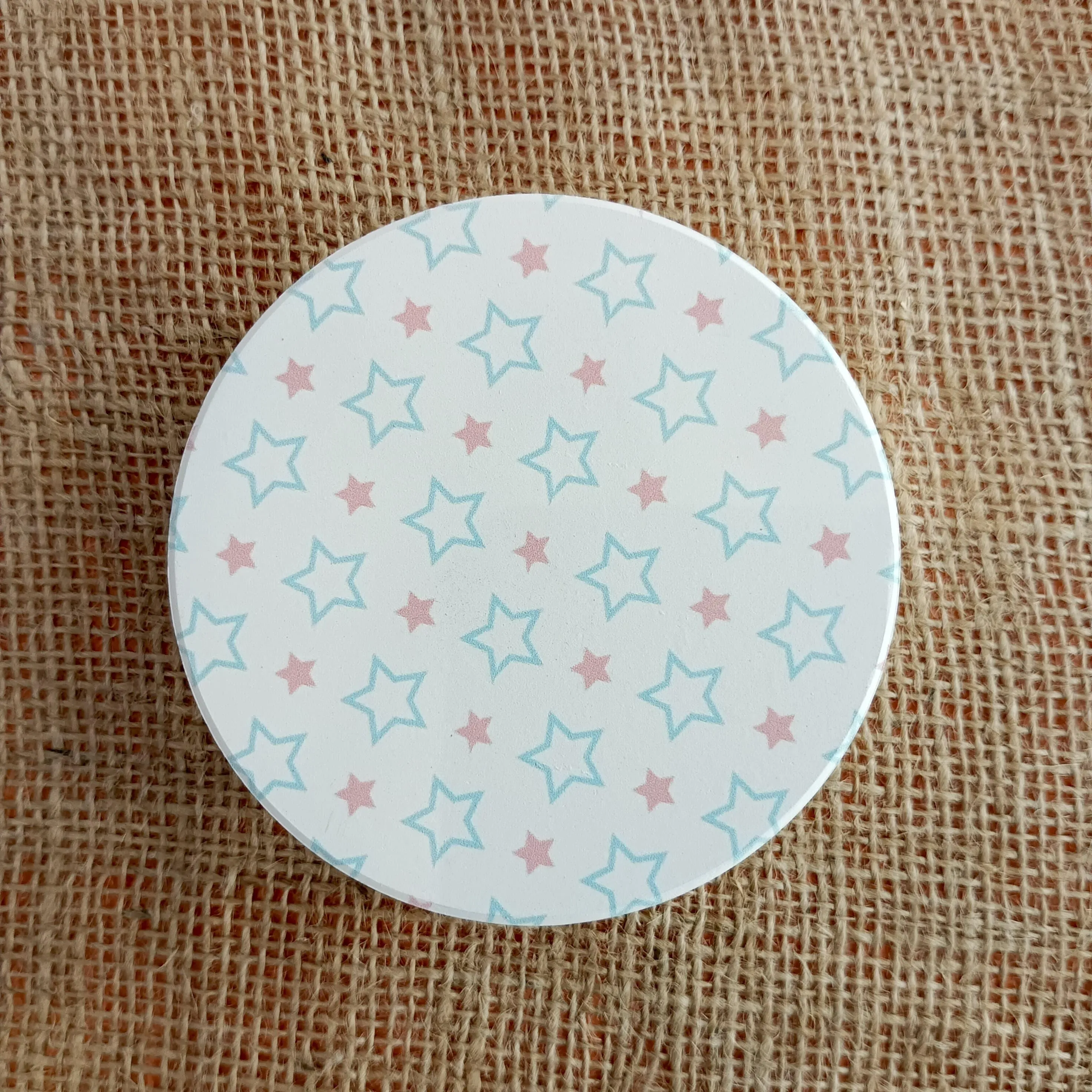 Charming Porcelain Coasters with Pastel Patterns