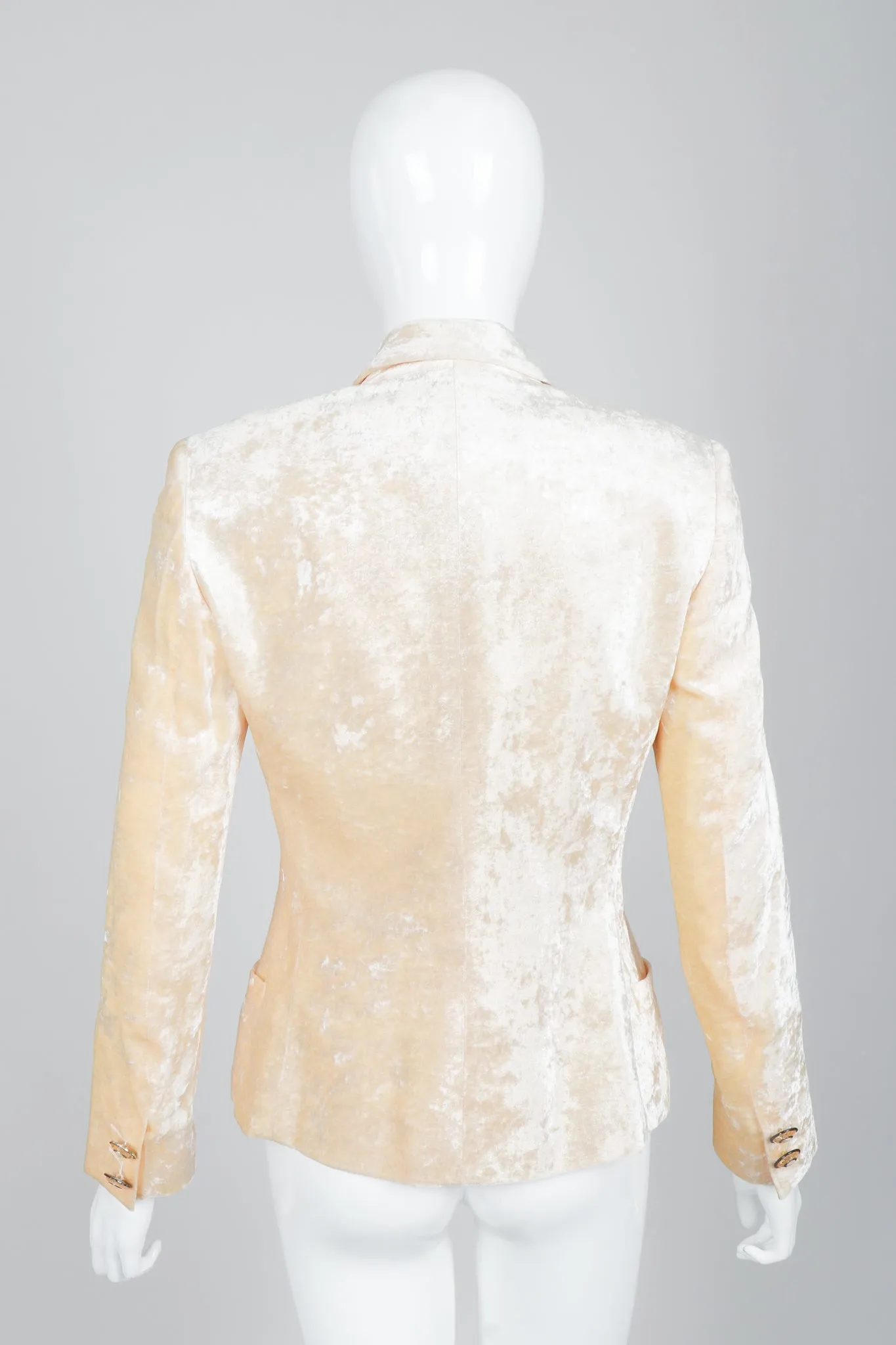 Crushed Velvet Jacket & Skirt Suit