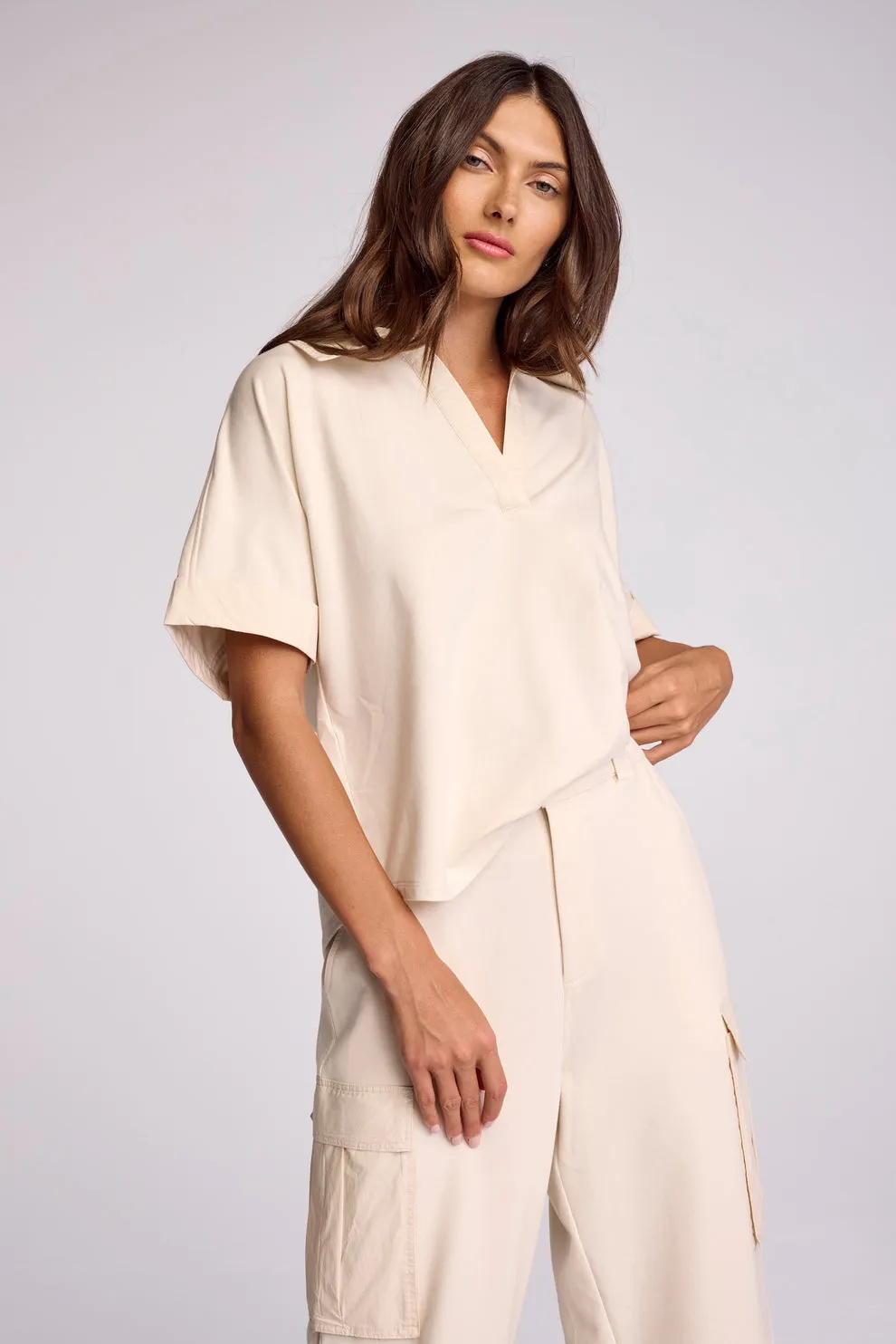 IVY POPOVER TOP - BIRCH