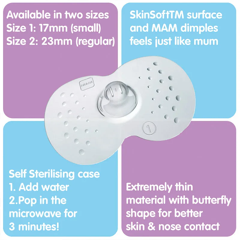 MAM Nipple Shields 17mm 2Pk