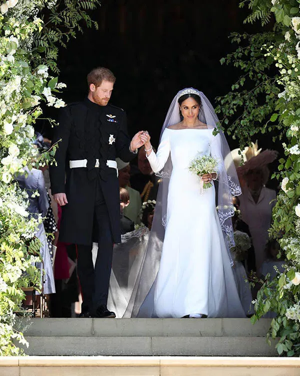 Meghan Markle Wedding Dress 2018 Elegant Stylish Bridal Gowns