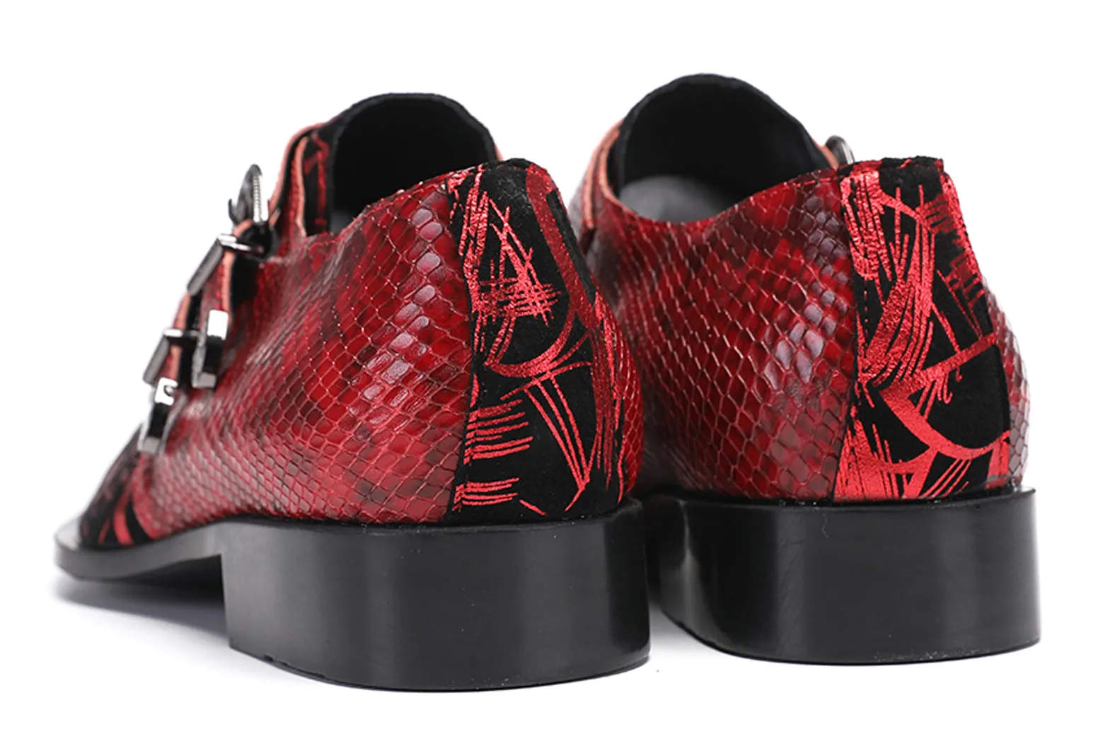 Mens Disco Party Casual Slip-Ons Western Loafers