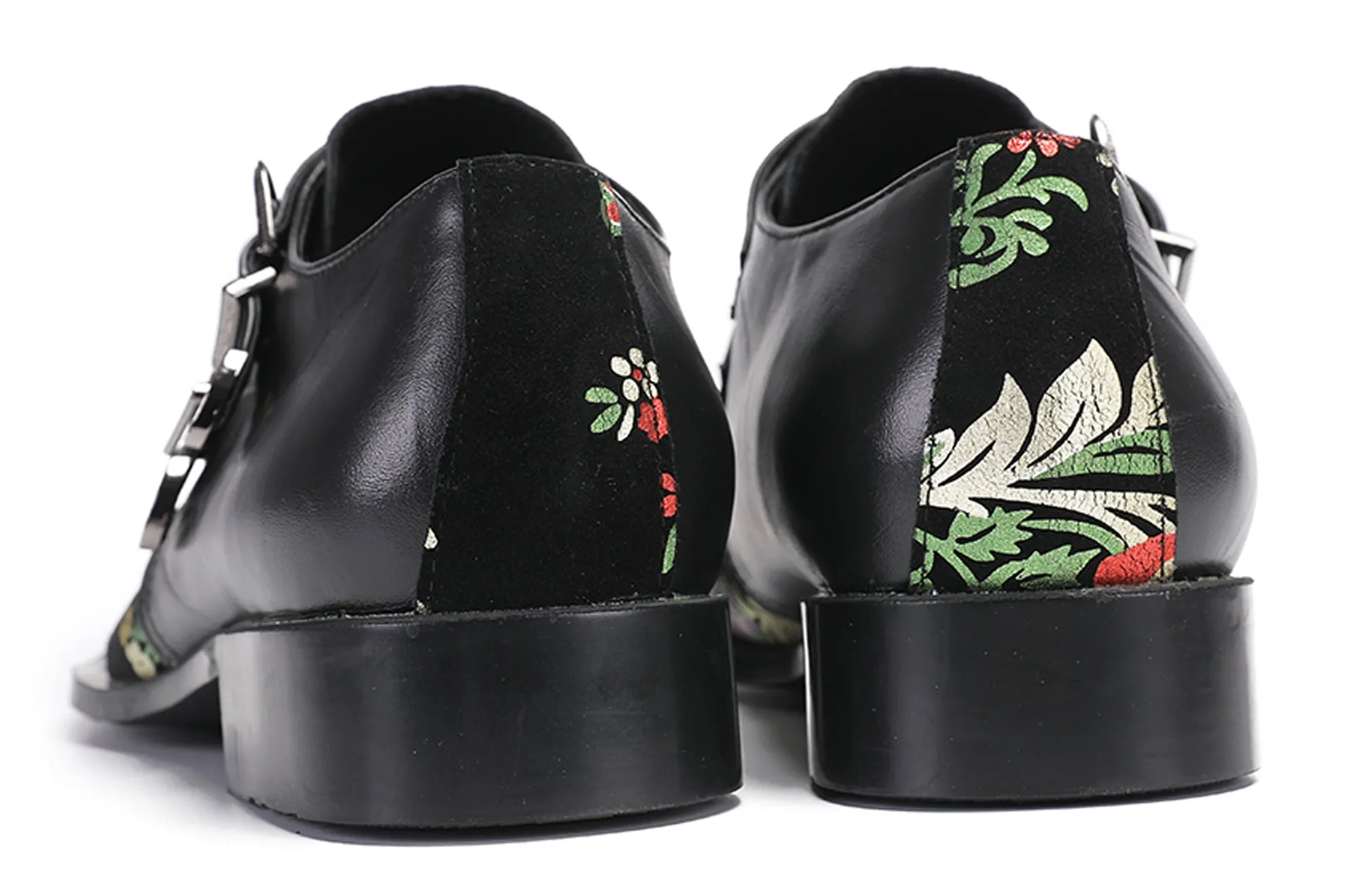 Mens Disco Party Casual Slip-Ons Western Loafers