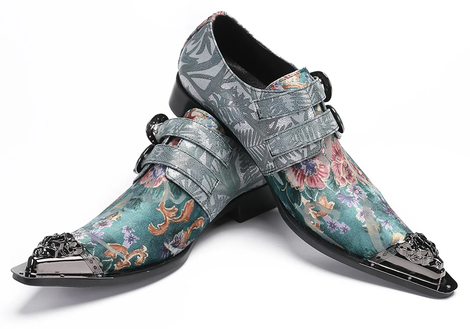 Mens Disco Party Casual Slip-Ons Western Loafers