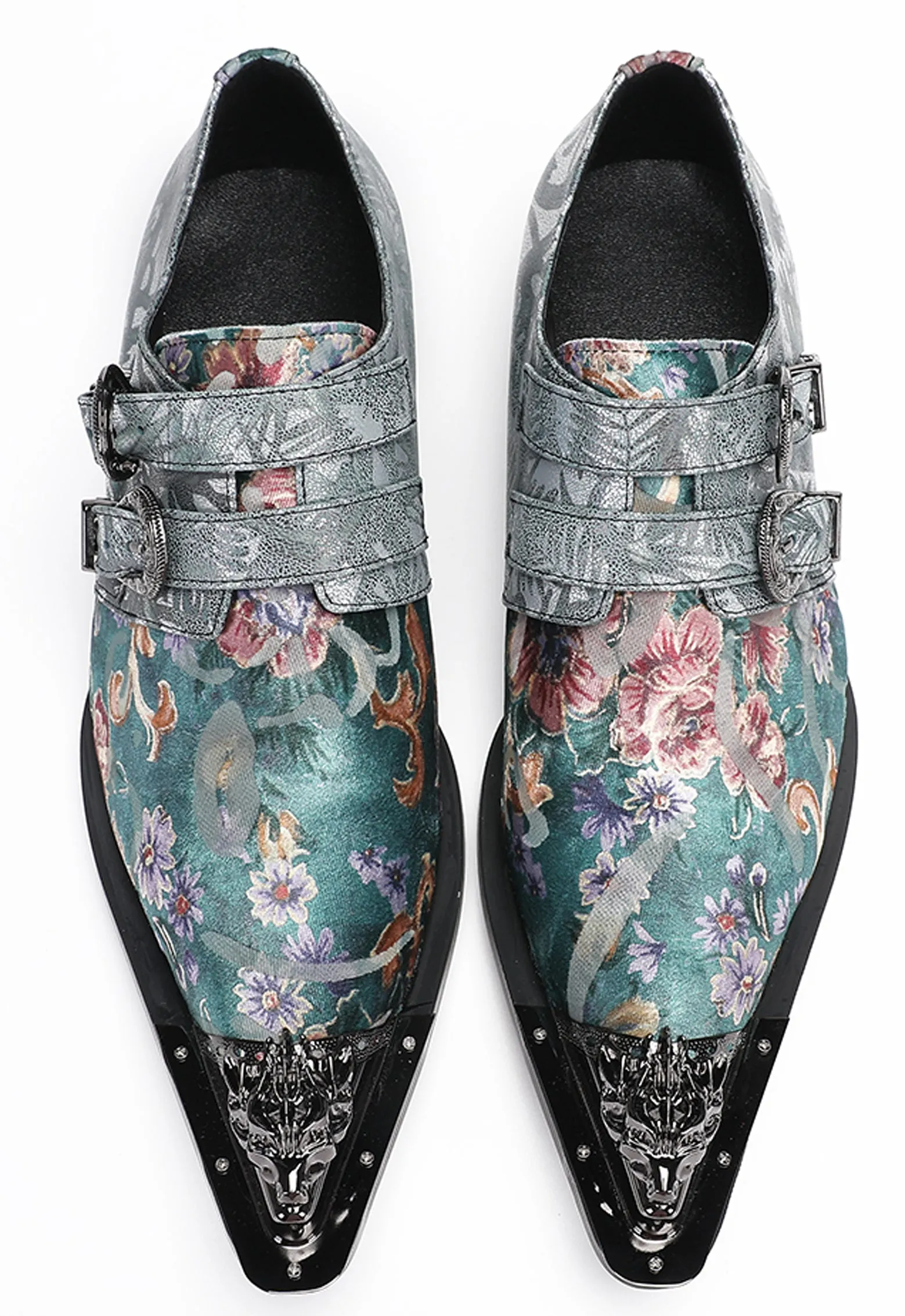 Mens Disco Party Casual Slip-Ons Western Loafers
