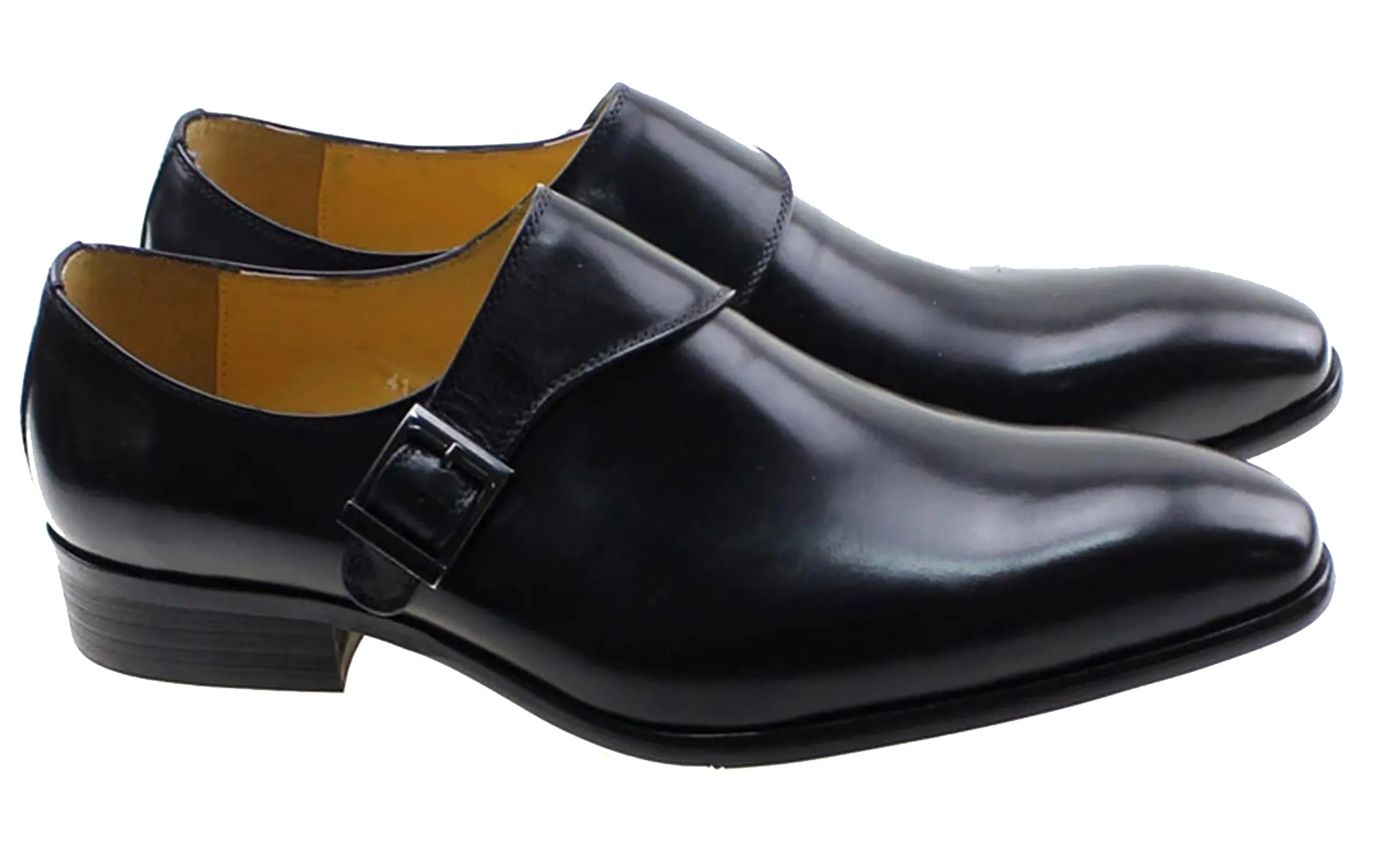 Men's Dress Formal Single Buckle Monk Strap Loafers
