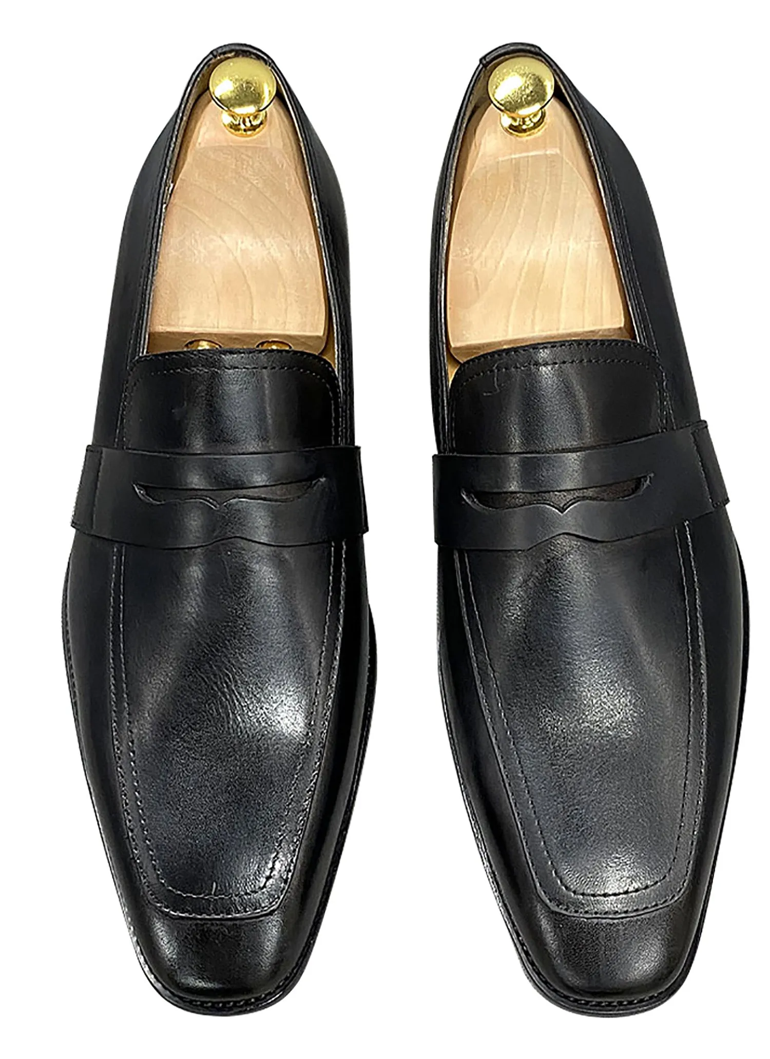 Men's Handmade Dress Formal Silp On Penny Loafers