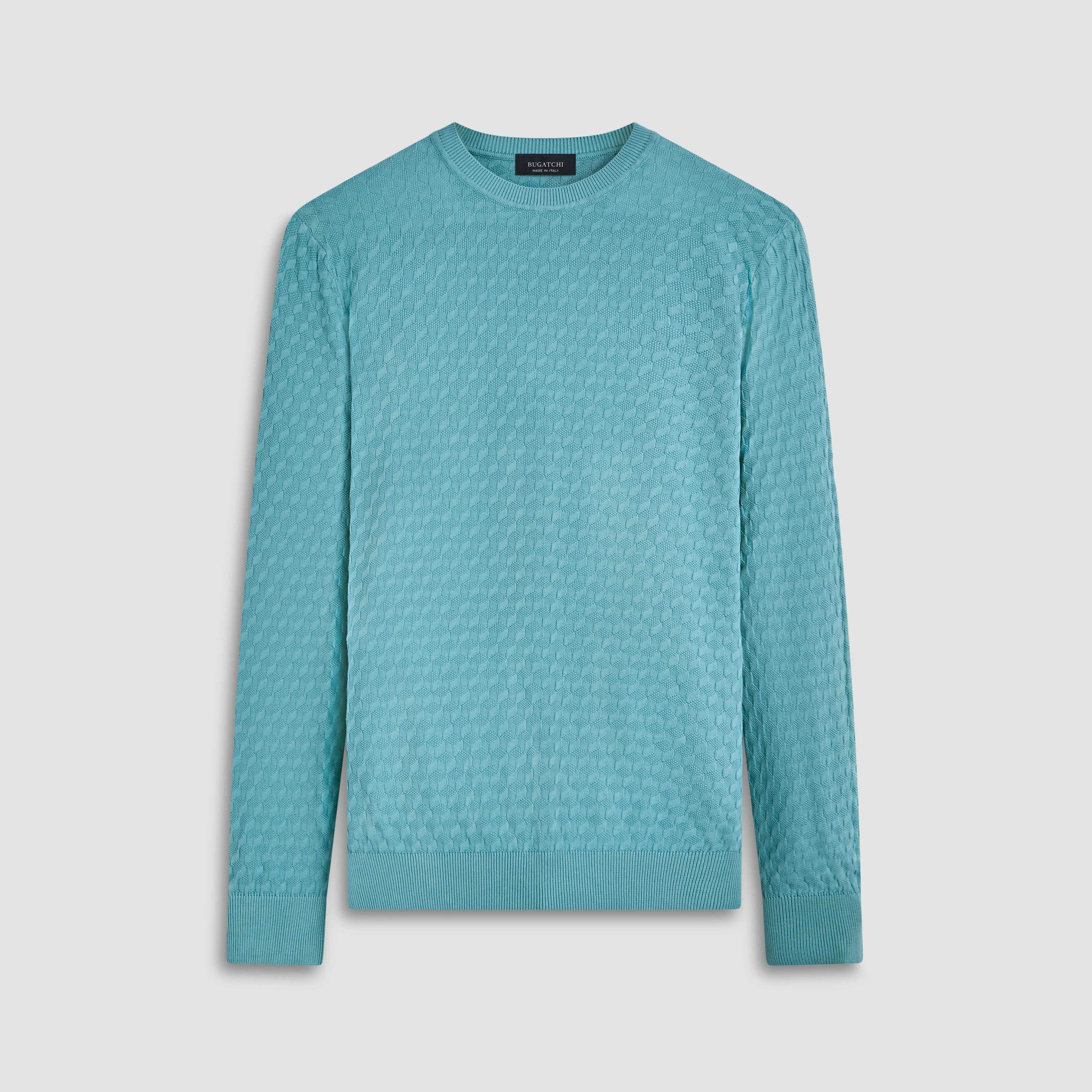 Mixed Stitch Crew Neck Sweater