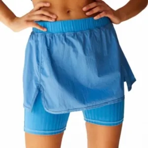 NWT Free People Daisy Woven Skort Breezy Blue Size Small
