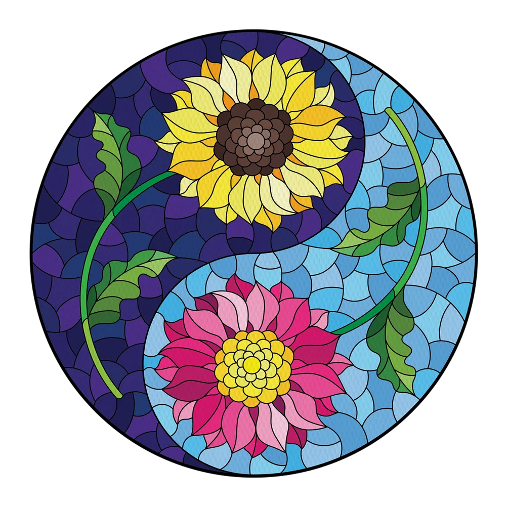 Omnipod Stained Glass Flowers Design Patches