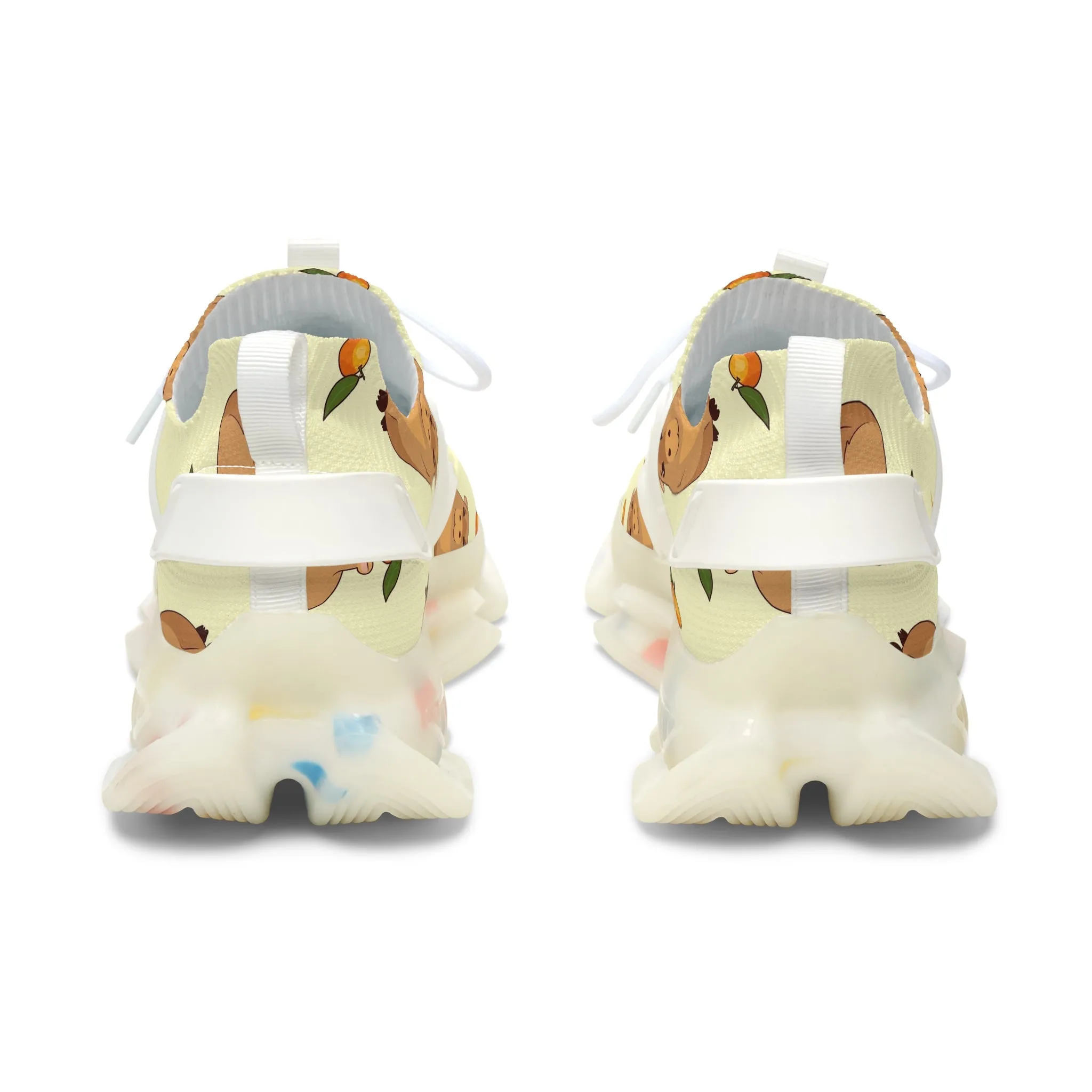 Playful Women's Mesh Sneakers with Cute Animal Prints