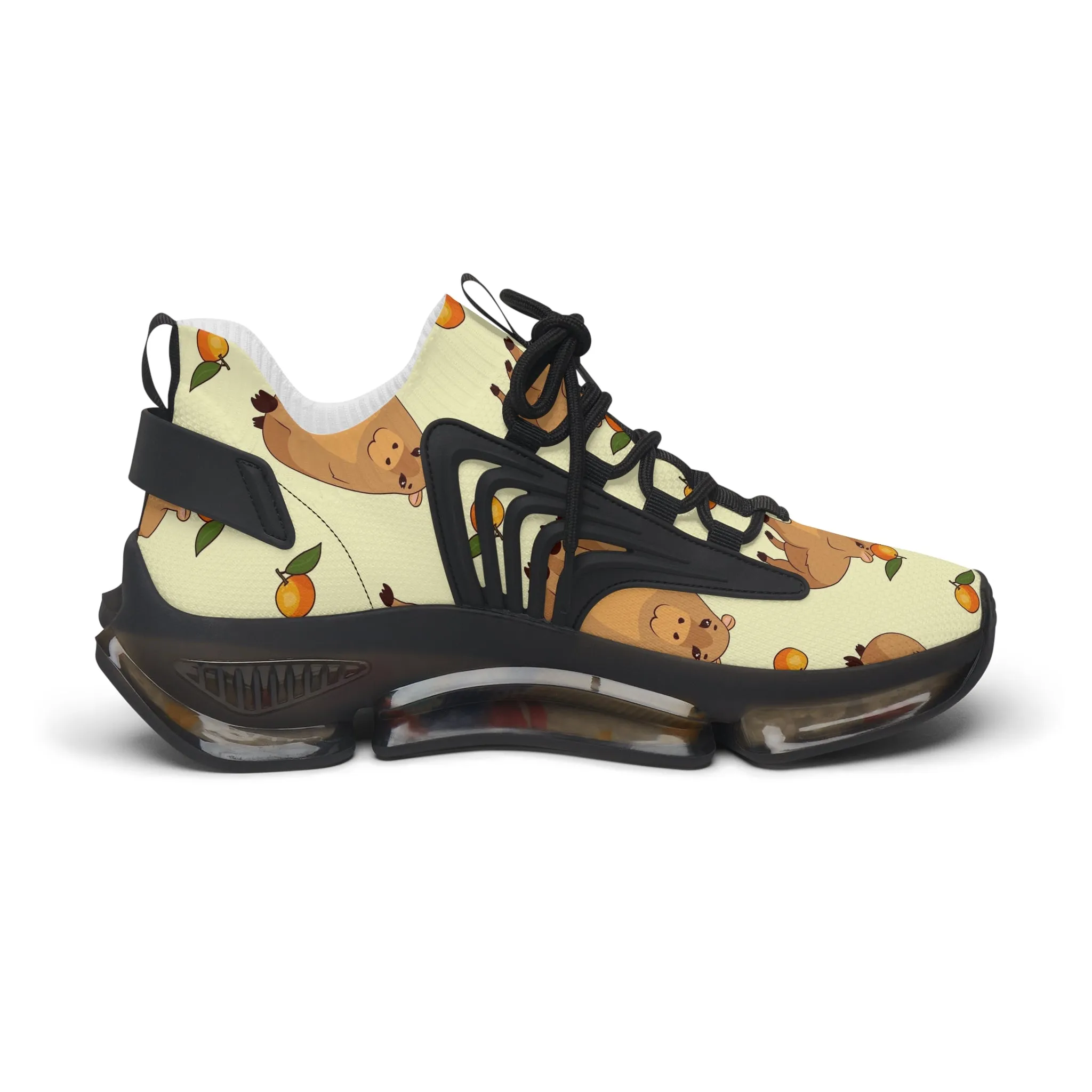 Playful Women's Mesh Sneakers with Cute Animal Prints