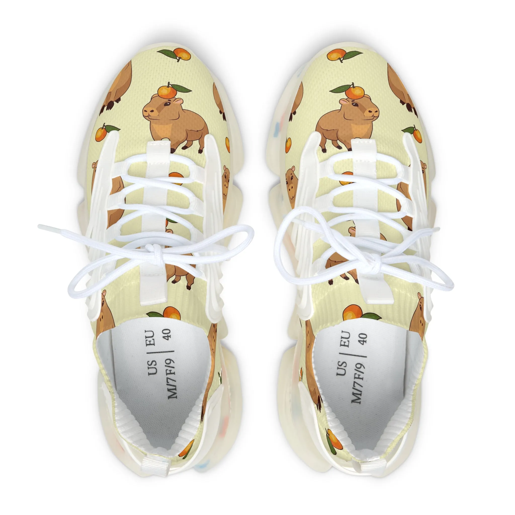 Playful Women's Mesh Sneakers with Cute Animal Prints