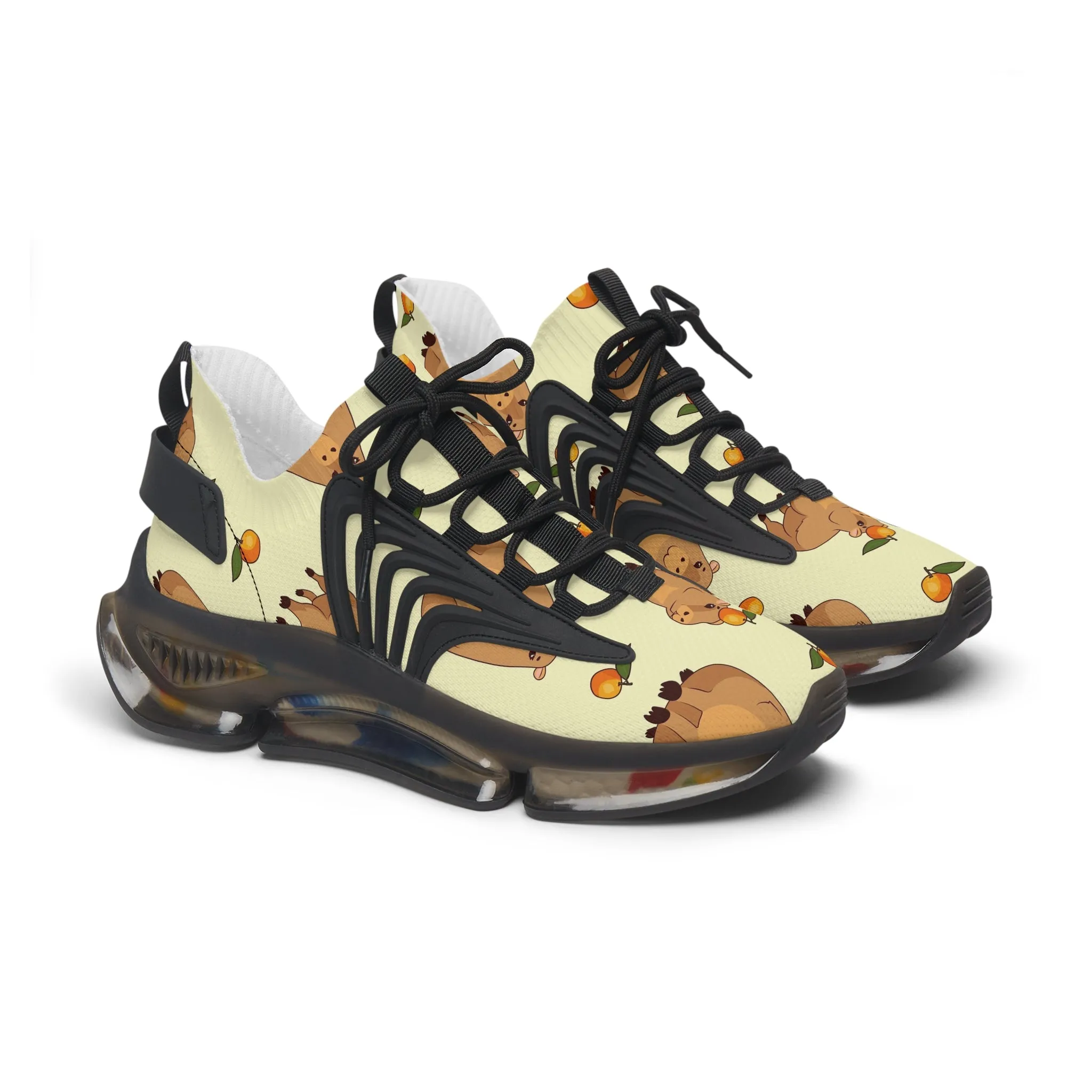 Playful Women's Mesh Sneakers with Cute Animal Prints