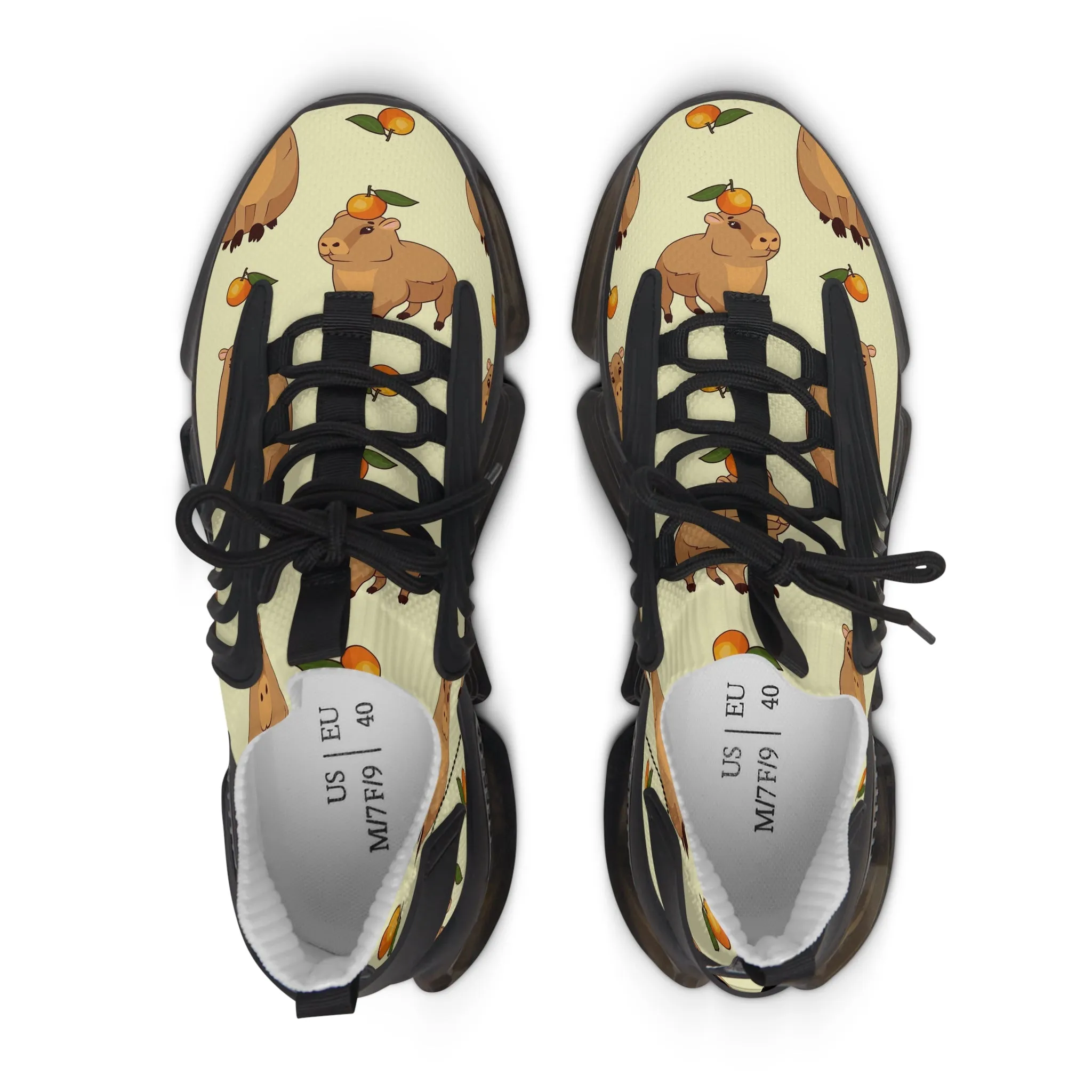 Playful Women's Mesh Sneakers with Cute Animal Prints