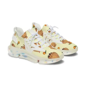 Playful Women's Mesh Sneakers with Cute Animal Prints