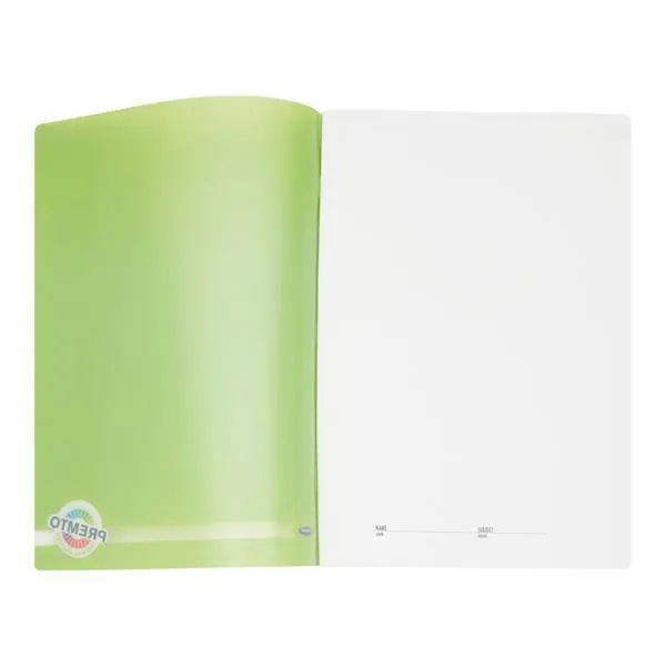 Premto A4 Durable Cover 120 page Manuscript Book - Caterpillar Green