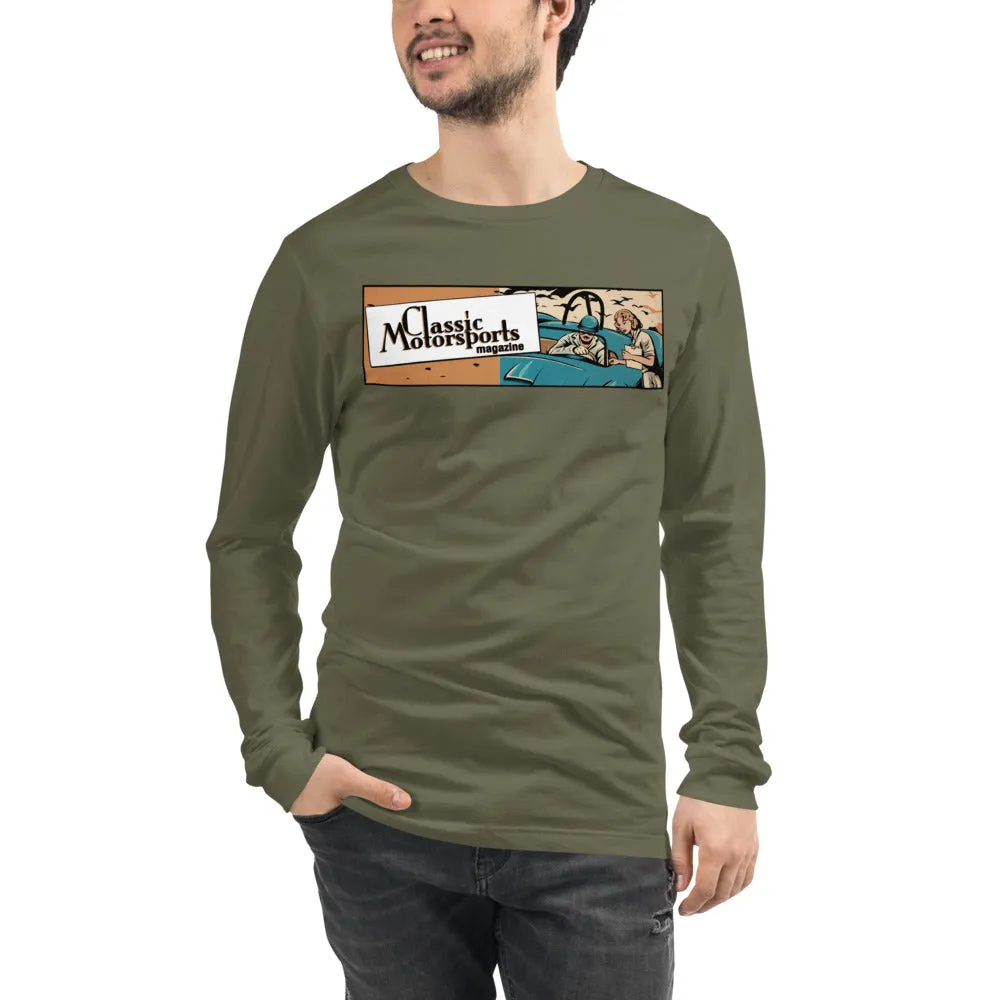"Speed.... Danger.... Thrills!" Vintage Racing Unisex Long Sleeve Tee