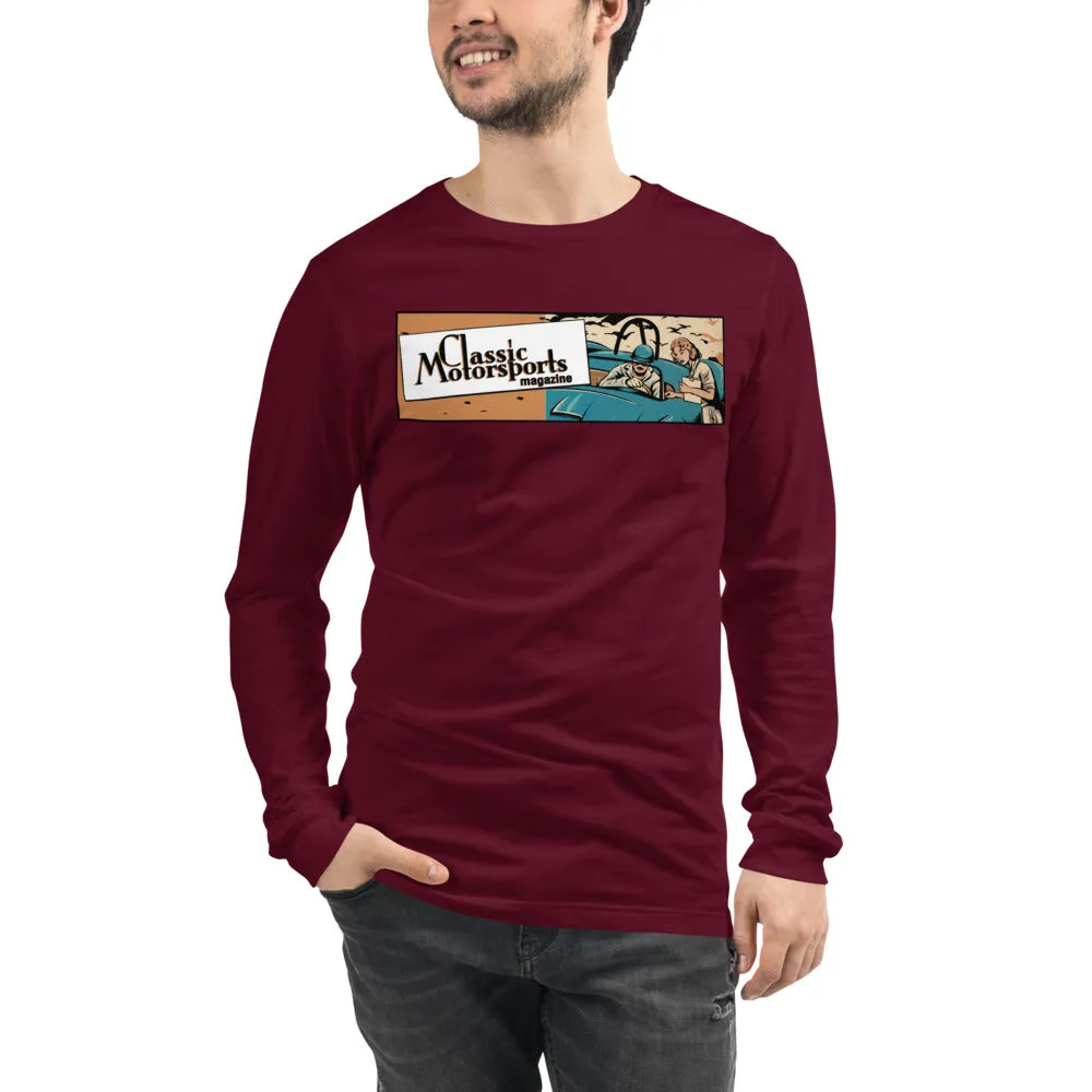 "Speed.... Danger.... Thrills!" Vintage Racing Unisex Long Sleeve Tee