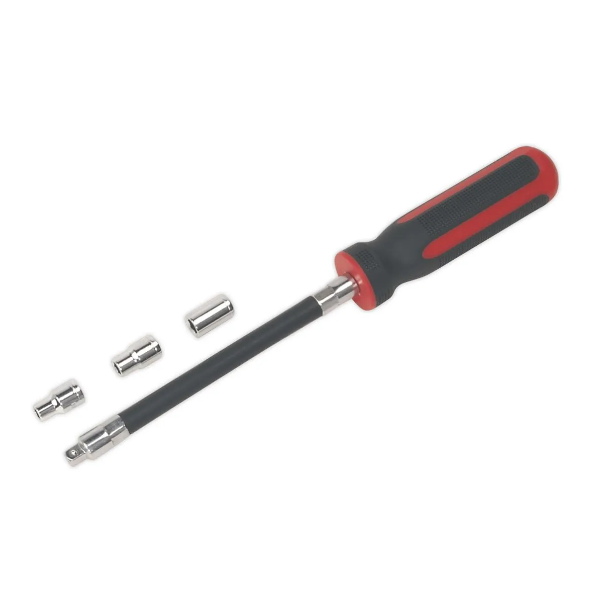 Sealey Flexible Hose Clip Nut Driver Set 4 Piece