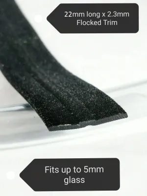 TSEC 809 Flocked Flat Window Channel