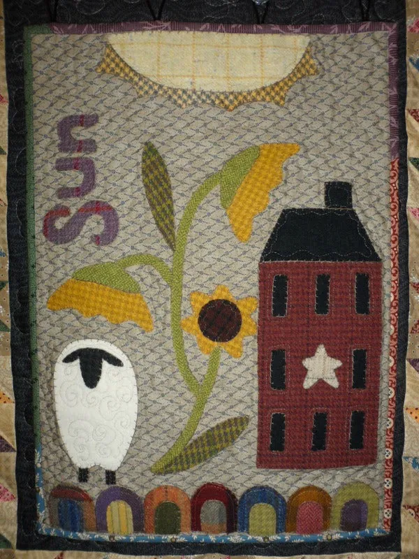 Warm & Wooly - Wool Applique Quilt Pattern PDF
