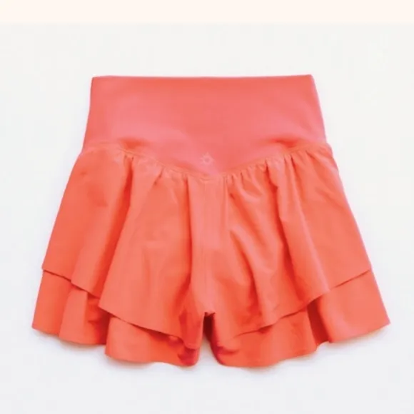 XS,S,M,L: Aerie Flirty Ruffle, Tiered Stretch Shorts